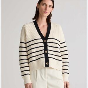 Quince Organic Cotton Fisherman Cropped Sweater